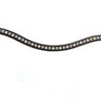 HyClass Curved Bronze & Silver Crystal Brow Band - Pony