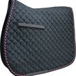 HySpeed Deluxe Saddle Pad with Cord - Pony Grey/Black