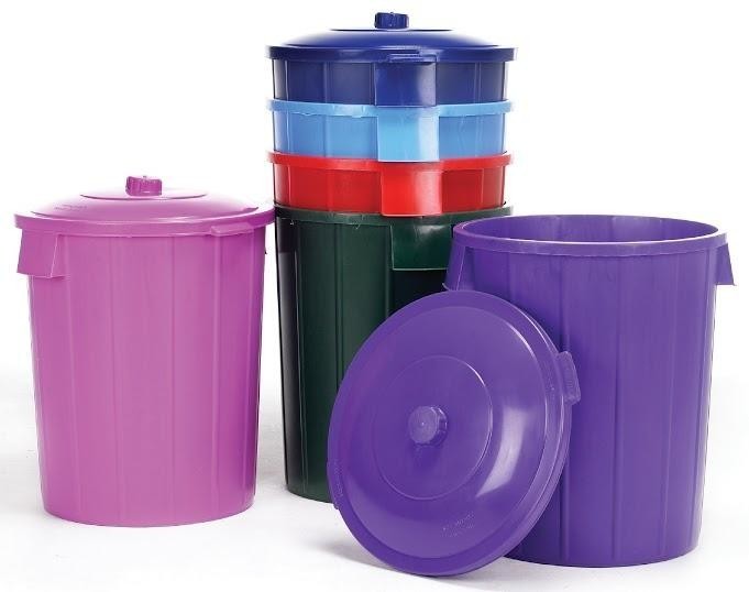 Dustbin & Lid - Cerise Pink