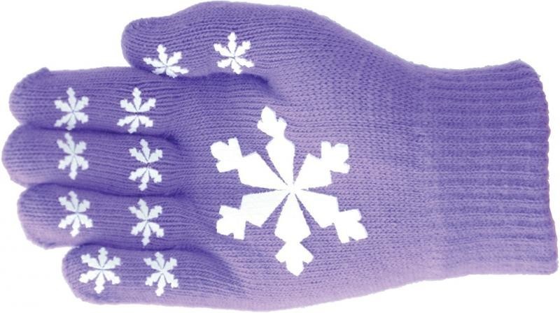 Hy5 Magic Patterned Gloves Child Purple with Snowflakes