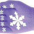 Hy5 Magic Patterned Gloves Child Purple with Snowflakes