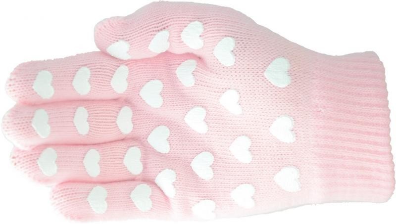 Hy5 Magic Patterned Gloves Child Pink with Hearts