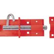 Brenton Padlock Bolt 200mm/ 8inch in Red