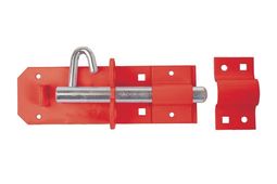 Brenton Padlock Bolt 200mm/ 8inch in Red