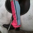 Childrens Washable Half Chaps Pink/Blue Large