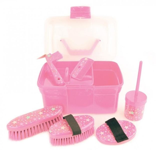 Lincoln Star Pattern Grooming Kit Pink