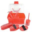 Lincoln Star Pattern Grooming Kit Red