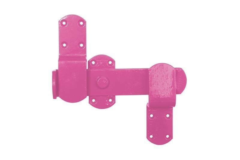 Kick Over Door Bolt in Pink