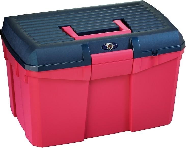 Tack Box - Medium - Raspberry/Navy