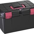 Tack Box - Medium - Black/Fuchsia