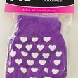 Hy5 Magic Patterned Gloves Adult Purple with Hearts