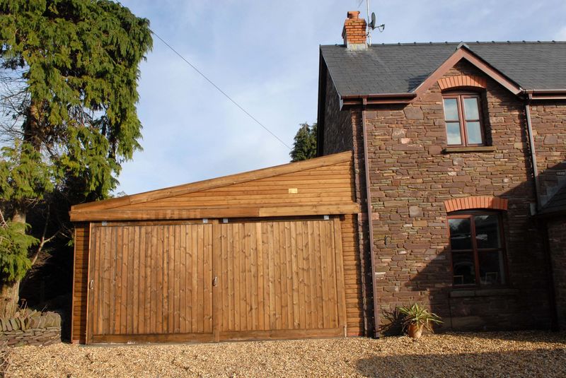 Lean To Double Garage Added To Stone Built Cottage image #2