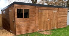 Double door garden shed