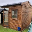 Garden shed with corner doors image #2