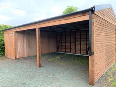 Car port with storage