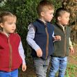 Hazy blue kids Kaden soft fleece bodywarmer Gilet image #1