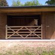 Open Fronted Field Shelter With Gate and Adjoining Tack Room