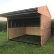 Open Fronted Field Shelter with Black Painted Subframe  image #1