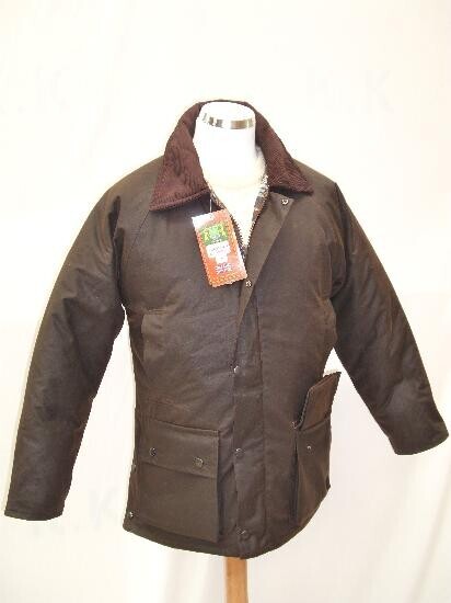 WAX PADDED WINTER COAT BROWN - HORSEMAN image #1