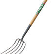 5 Tined Manure Fork with wooden T Handle image #1