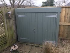 Painted Timber Framed Garden Store