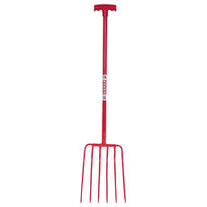 Red Gorilla Manure Fork 6-Prong T-Grip