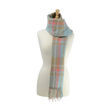 Supersoft Tartan Scarf Soft Blue/Fawn/Coral