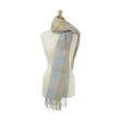 Supersoft Tartan Scarf Soft Blue/Beige/Cream 