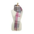 Supersoft Tartan Scarf Soft Berry/Grey/White