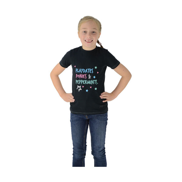 Zeddy Playdates T-Shirt Black/Teal 3-4yrs