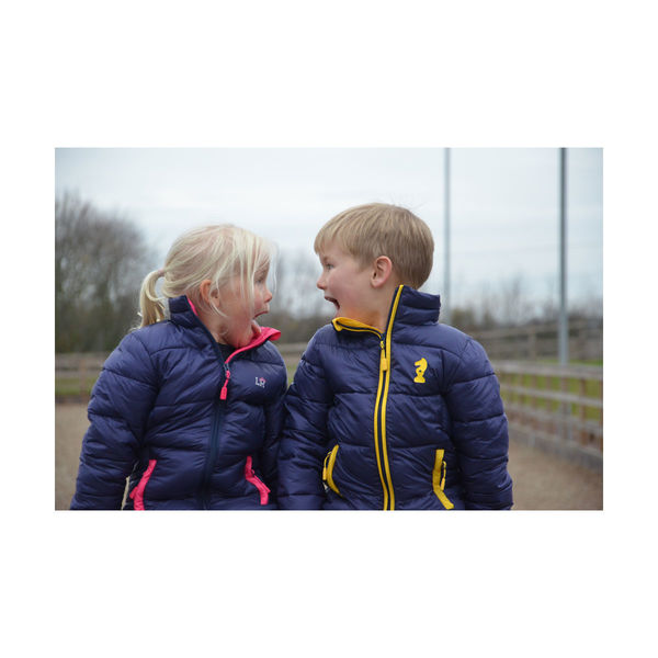 Annabelle Padded Jacket by Little Rider Navy/Pink 3-4yrs