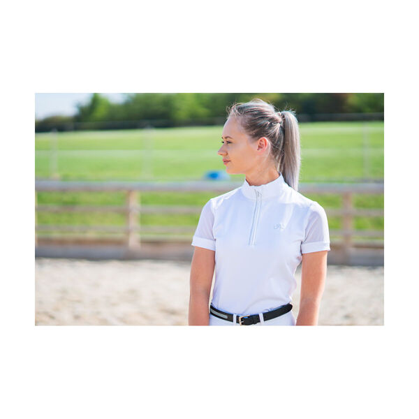 Hy Equestrian Maddie Mesh Sleeved Show Shirt image #2