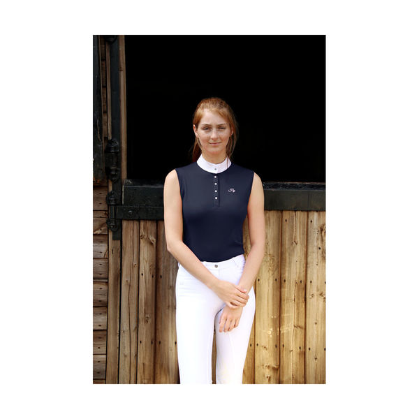 HyFASHION Sophia Sleeveless Show Shirt, Monaco Navy XS (8-10)