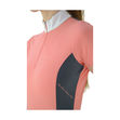 HyFASHION Cottesmore Ladies Sports Shirt Coral/GreyL (14-16)