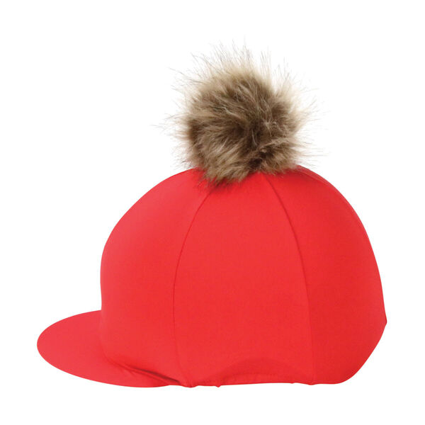 Hy Equestrian Hat Cover with Faux Fur Pom Pom image #2