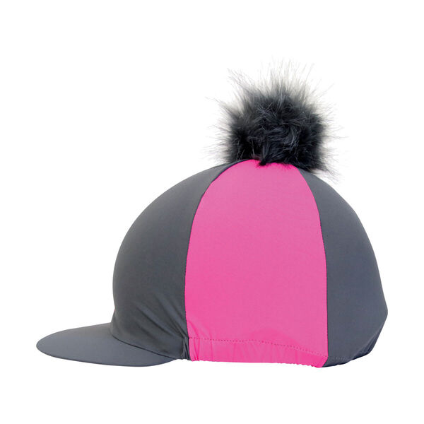 Hy Equestrian Hat Cover with Faux Fur Pom Pom image #3