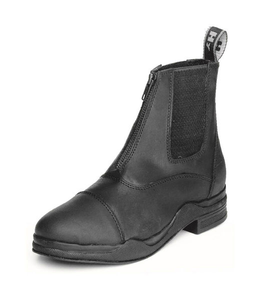 HyLAND Wax Leather Zip Boot - Black