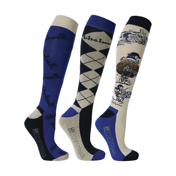 Hy Equestrian Thelwell Collection Jump Socks (Pack of 3) image #1
