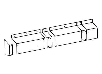 Pelmet Ends Pair Galvanised