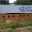 Commercial Toilet &amp; Shower Block Rear View with Solar Panels