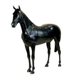 Black Life Size Display Horse