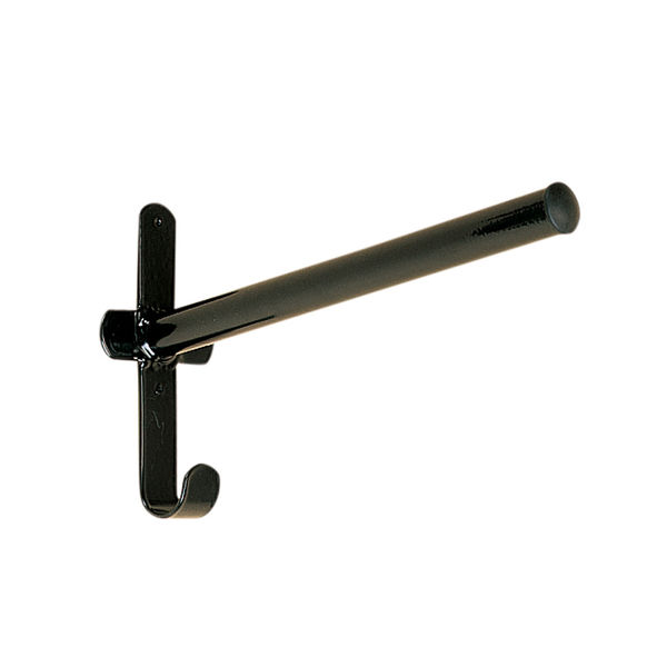 Fixed pole saddle rack black