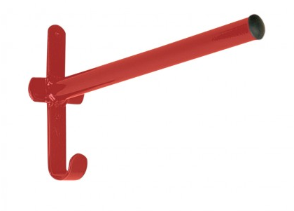 Fixed pole saddle rack red