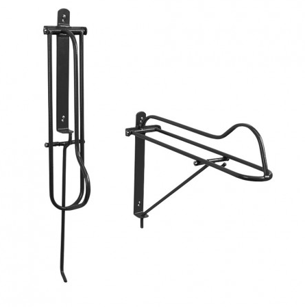 Folding Saddle Rack Black