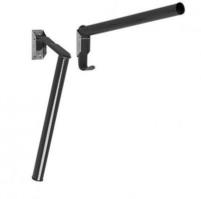 Folding Pole Saddle Rack Black