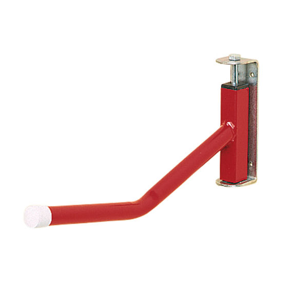 Single Arm Swivelling Saddle Rack Red