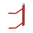 Double Arm Swivelling Saddle Rack Red