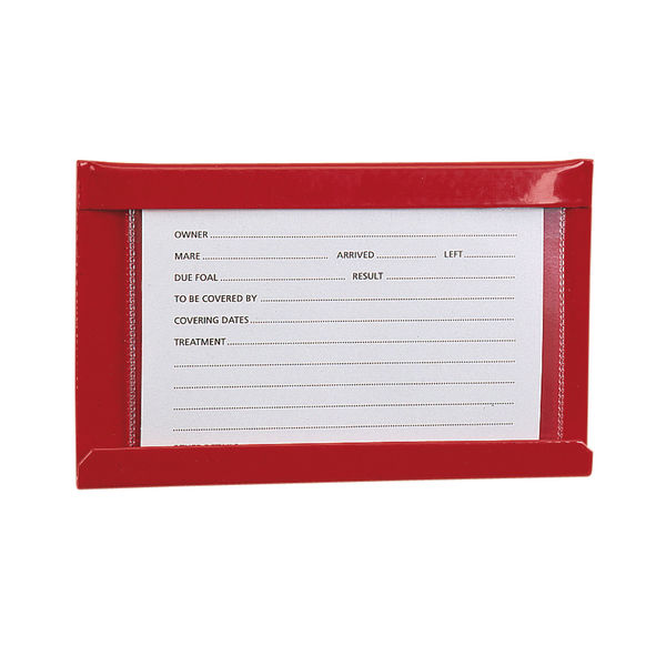 Large Stud Card Holder Red