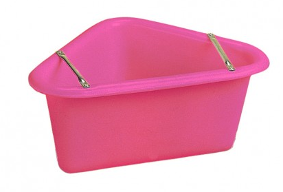 Polythene Corner Manger (pink)