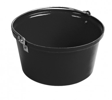 Shallow Feed Bucket Black